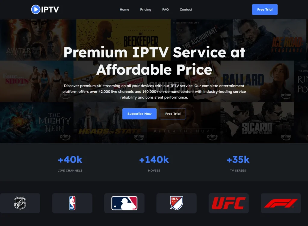 IPTV HTML templates